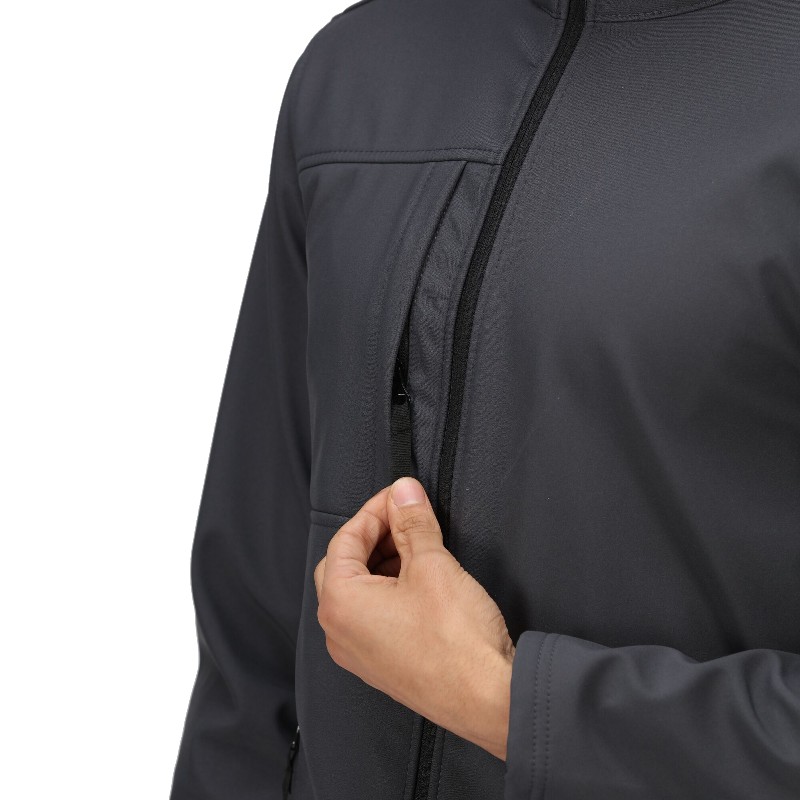 Regatta Professional TRA688 Men s Octagon II 3 Layer Membrane Softshell Jacket Seal Grey Black